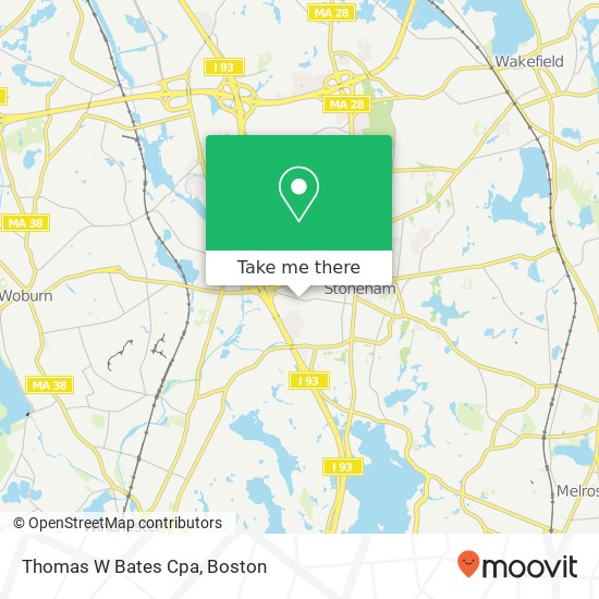 Mapa de Thomas W Bates Cpa