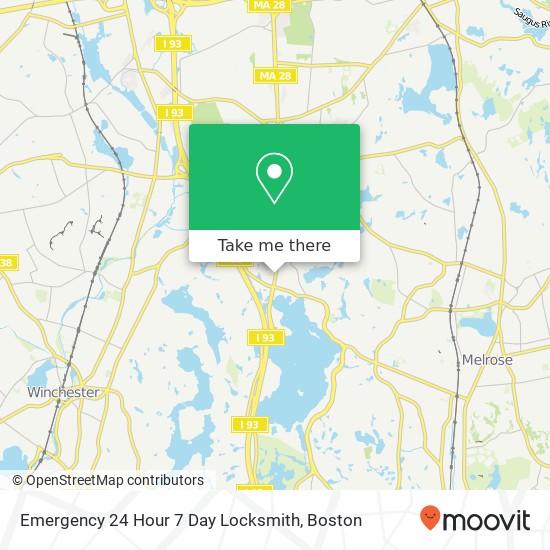 Mapa de Emergency 24 Hour 7 Day Locksmith