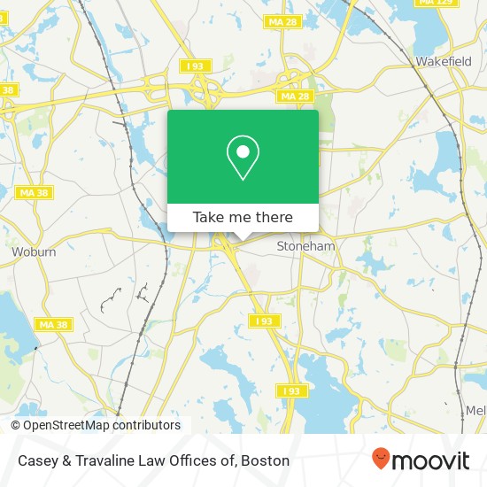 Mapa de Casey & Travaline Law Offices of