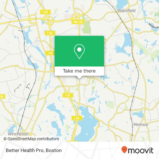 Mapa de Better Health Pro