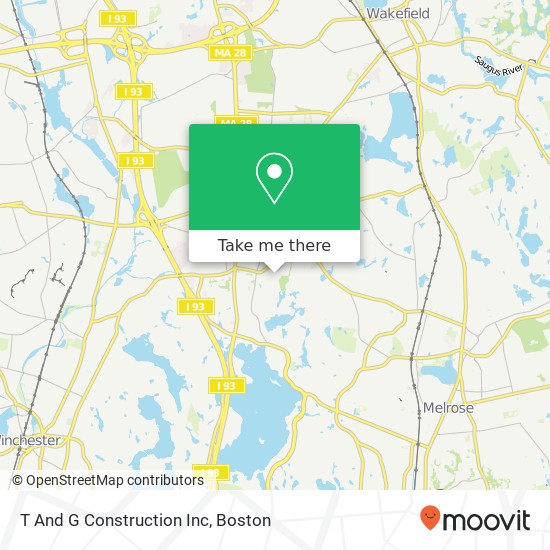 T And G Construction Inc map