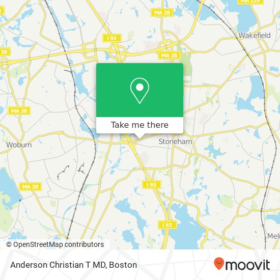 Anderson Christian T MD map