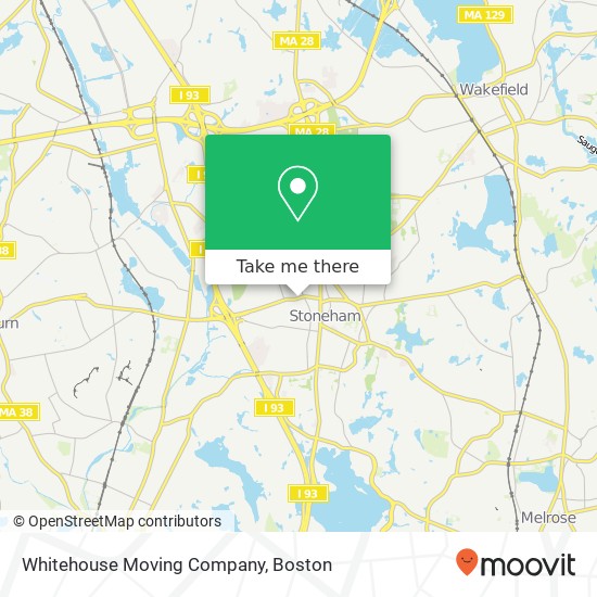 Whitehouse Moving Company map