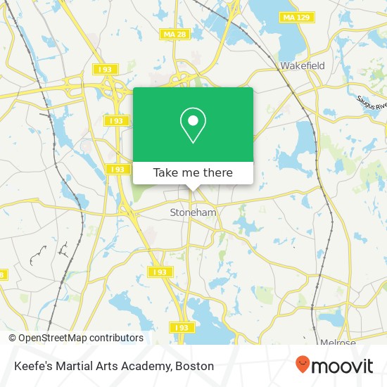 Keefe's Martial Arts Academy map