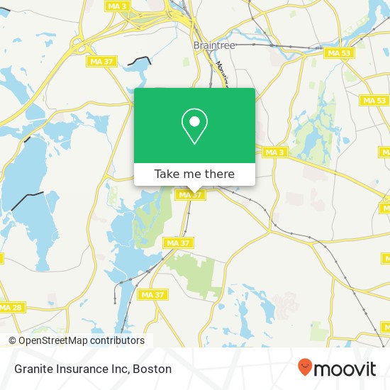 Granite Insurance Inc map