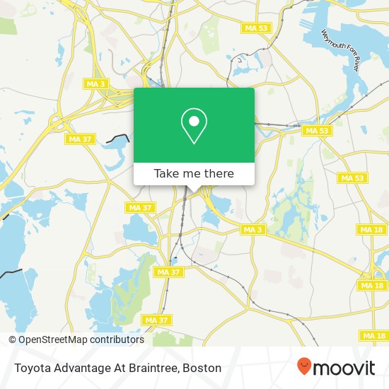 Toyota Advantage At Braintree map