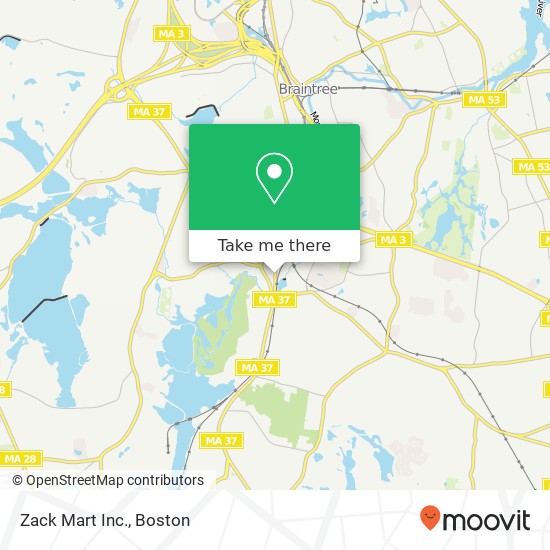 Zack Mart Inc. map