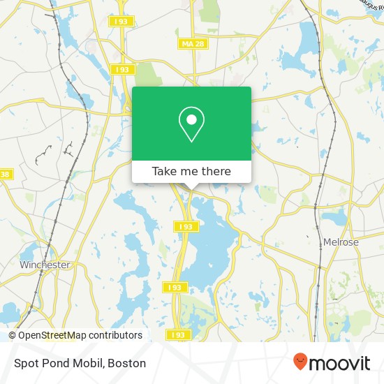 Mapa de Spot Pond Mobil