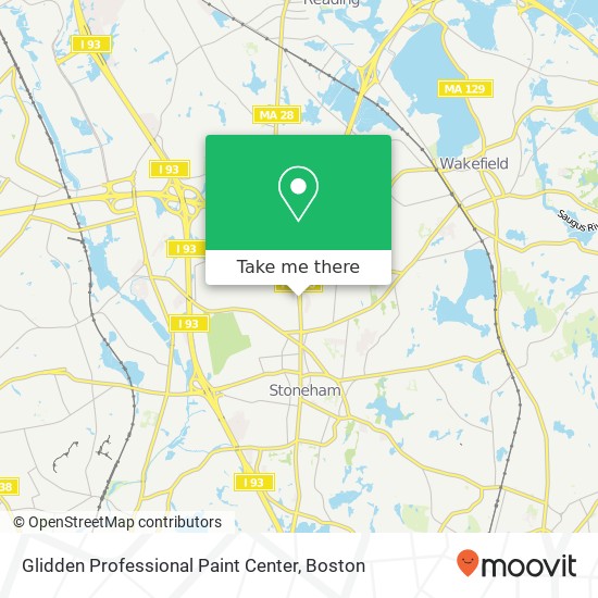 Mapa de Glidden Professional Paint Center