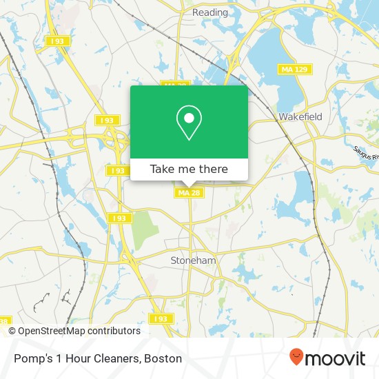 Mapa de Pomp's 1 Hour Cleaners