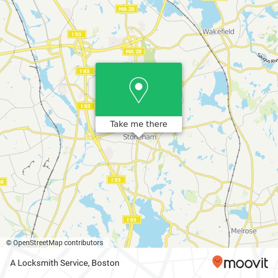 A Locksmith Service map