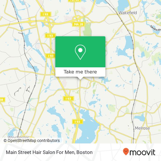 Mapa de Main Street Hair Salon For Men
