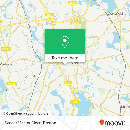 Mapa de ServiceMaster Clean