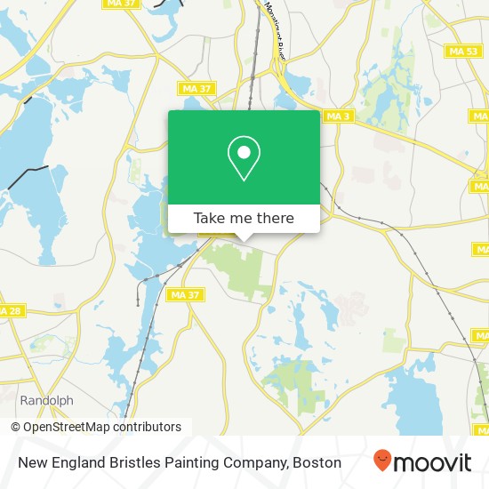 Mapa de New England Bristles Painting Company