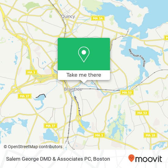 Mapa de Salem George DMD & Associates PC