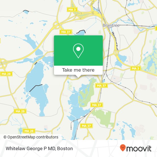 Whitelaw George P MD map