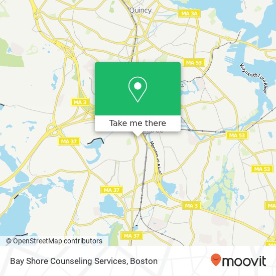 Bay Shore Counseling Services map