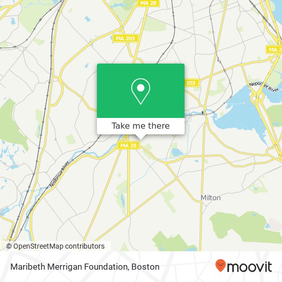 Maribeth Merrigan Foundation map