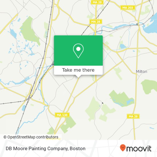 Mapa de DB Moore Painting Company