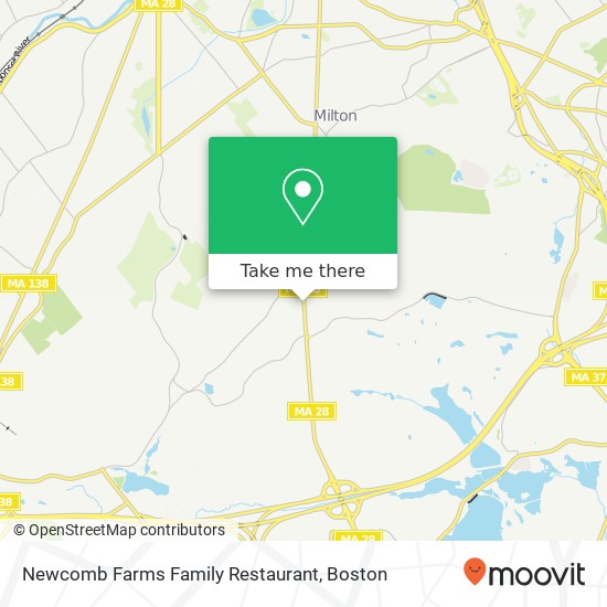 Mapa de Newcomb Farms Family Restaurant