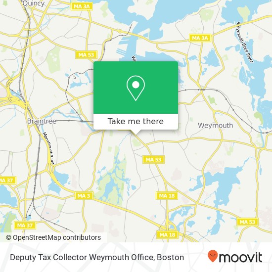 Mapa de Deputy Tax Collector Weymouth Office