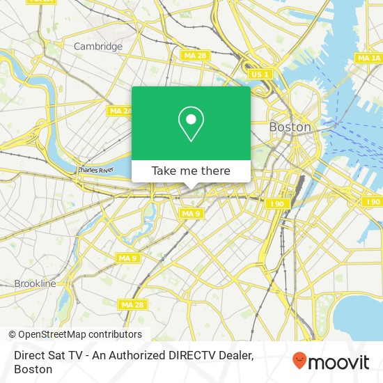 Direct Sat TV - An Authorized DIRECTV Dealer map