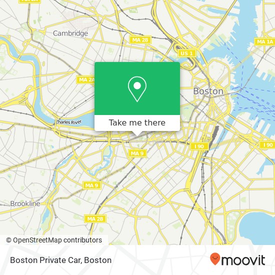 Boston Private Car map