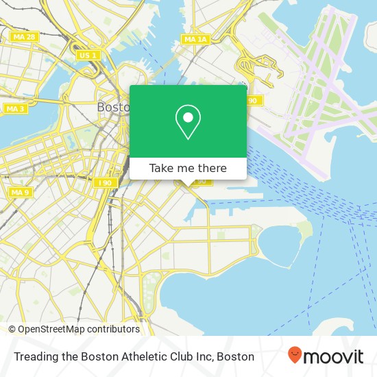 Mapa de Treading the Boston Atheletic Club Inc