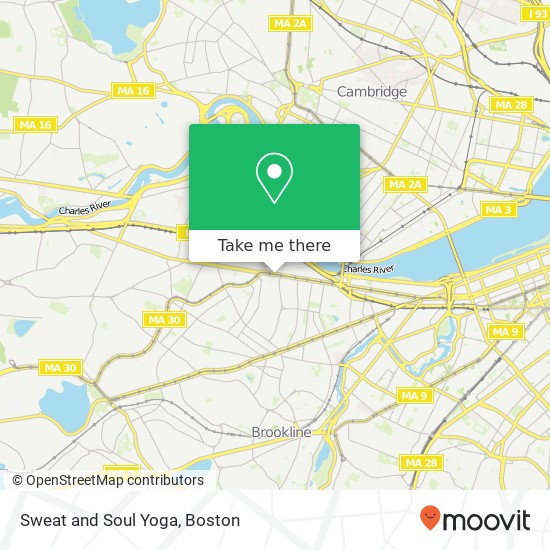 Sweat and Soul Yoga map