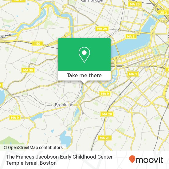 Mapa de The Frances Jacobson Early Childhood Center - Temple Israel