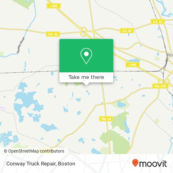 Mapa de Conway Truck Repair
