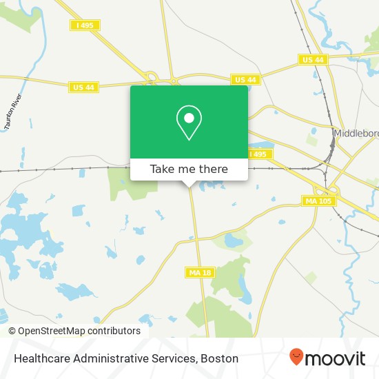 Healthcare Administrative Services map