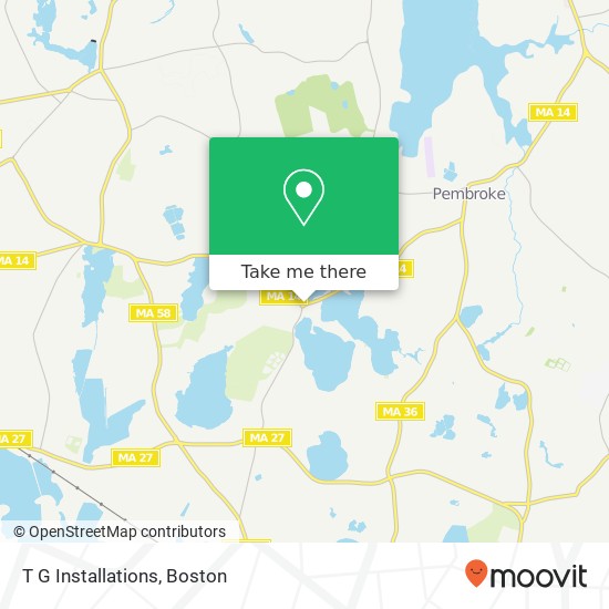 T G Installations map