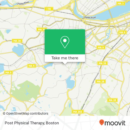 Post Physical Therapy map