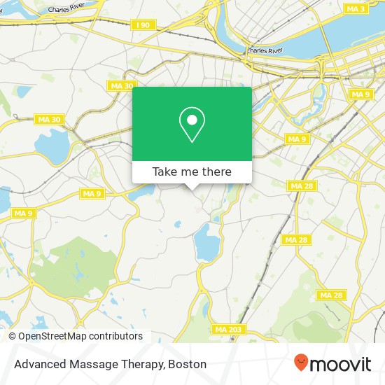 Advanced Massage Therapy map