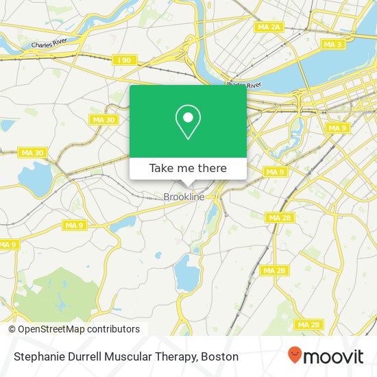 Mapa de Stephanie Durrell Muscular Therapy