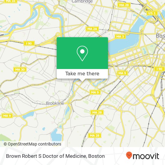 Brown Robert S Doctor of Medicine map
