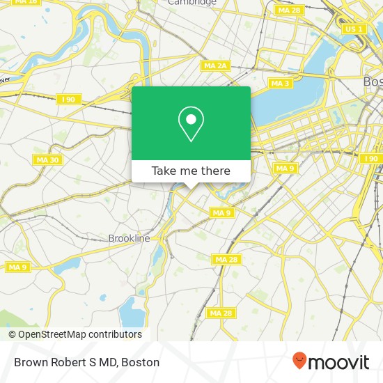 Brown Robert S MD map