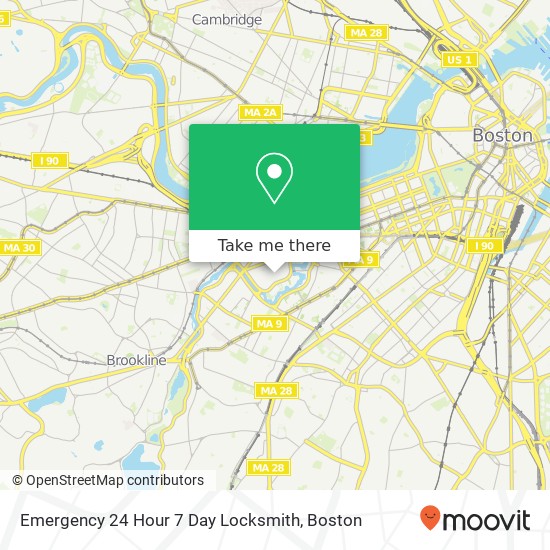 Mapa de Emergency 24 Hour 7 Day Locksmith