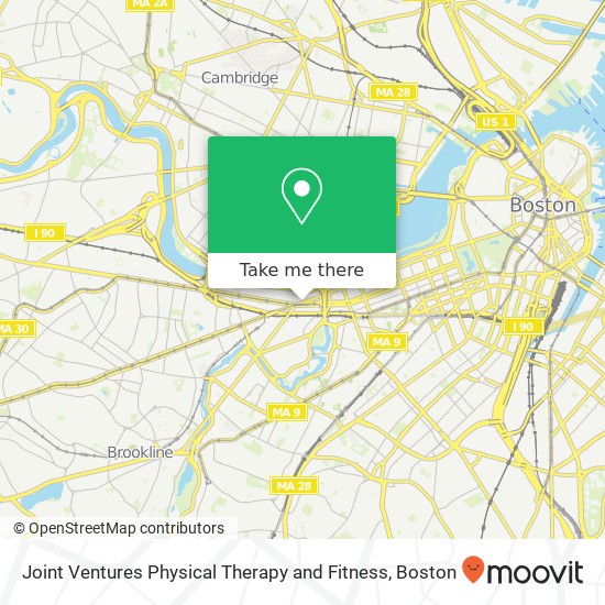 Mapa de Joint Ventures Physical Therapy and Fitness