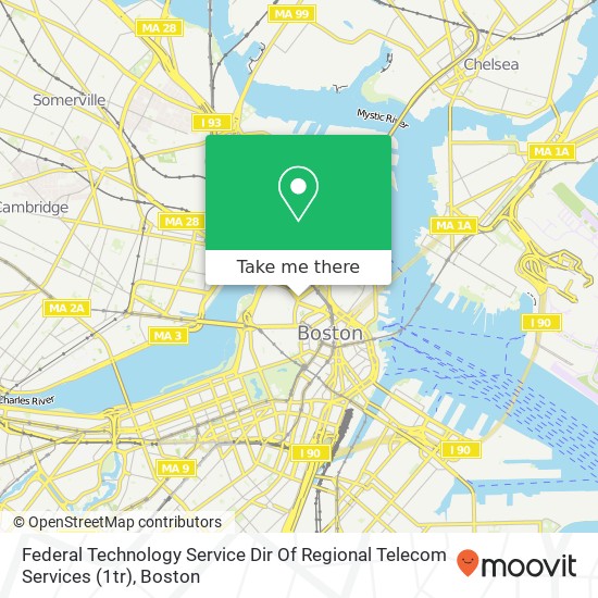 Federal Technology Service Dir Of Regional Telecom Services (1tr) map