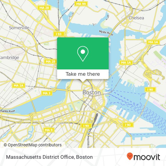 Massachusetts District Office map