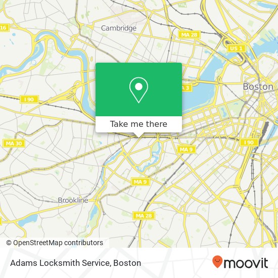 Mapa de Adams Locksmith Service