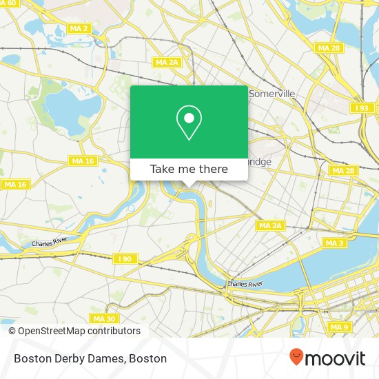 Boston Derby Dames map