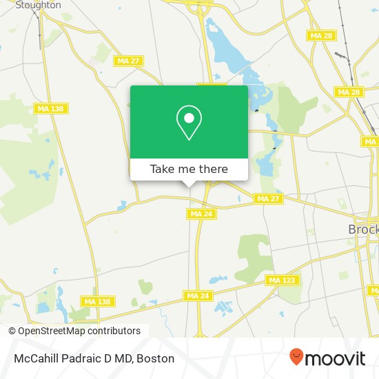 McCahill Padraic D MD map