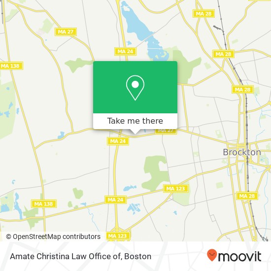 Amate Christina Law Office of map