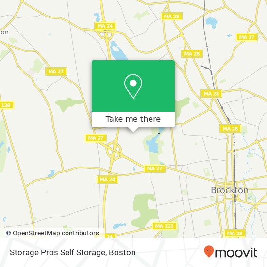 Storage Pros Self Storage map
