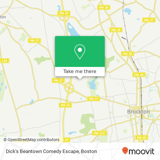Dick's Beantown Comedy Escape map