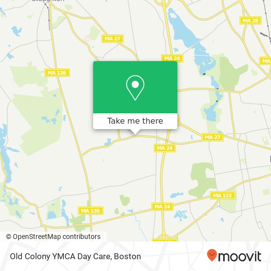 Old Colony YMCA Day Care map