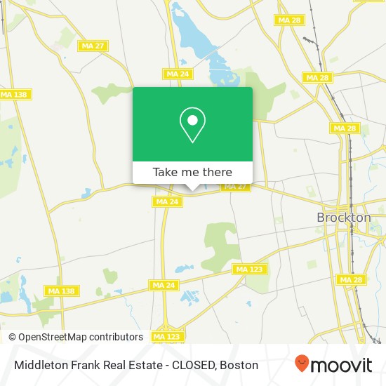 Middleton Frank Real Estate - CLOSED map